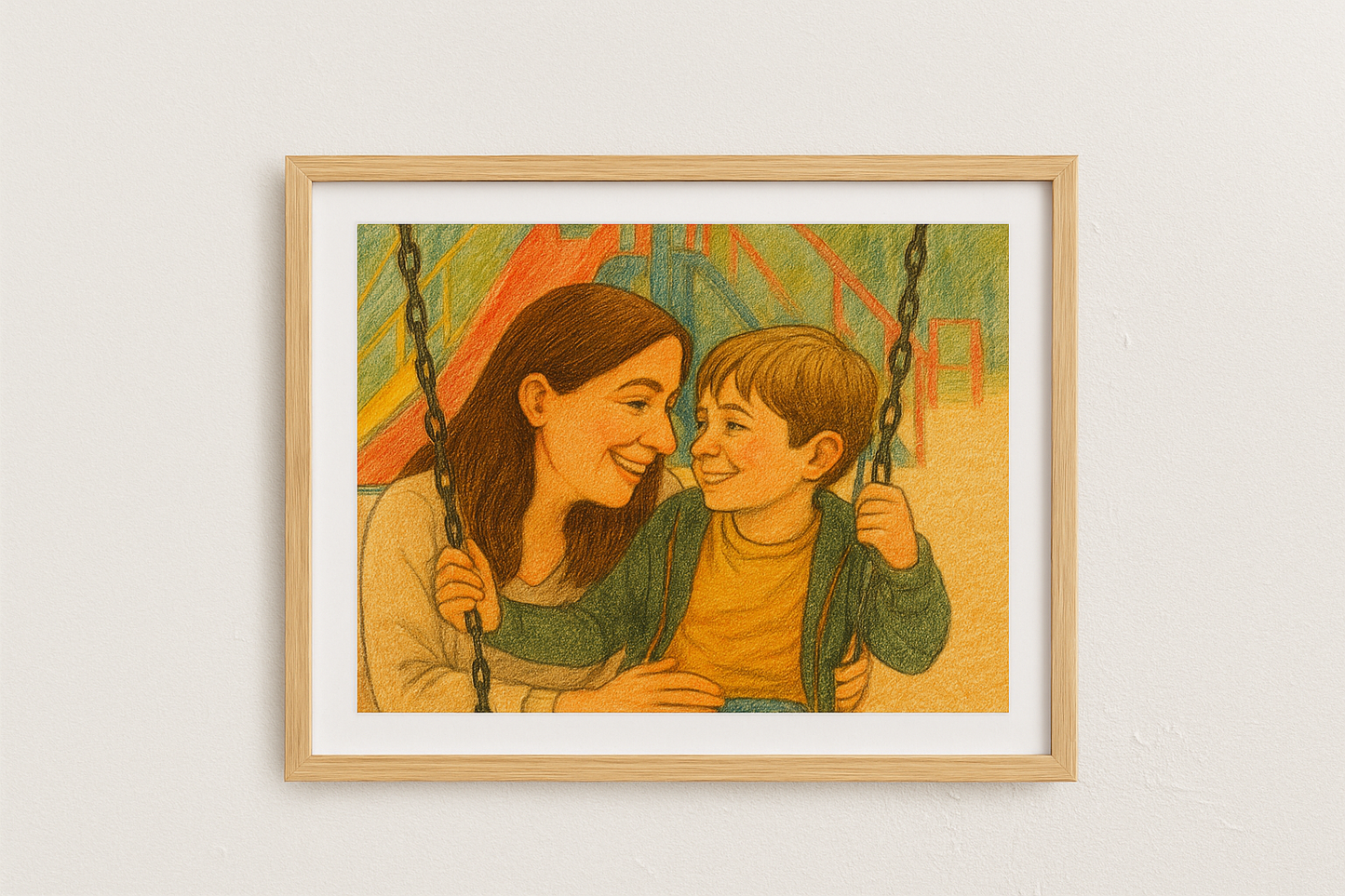 Foto in kindertekening