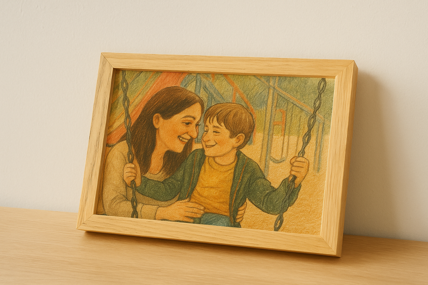 Foto in kindertekening