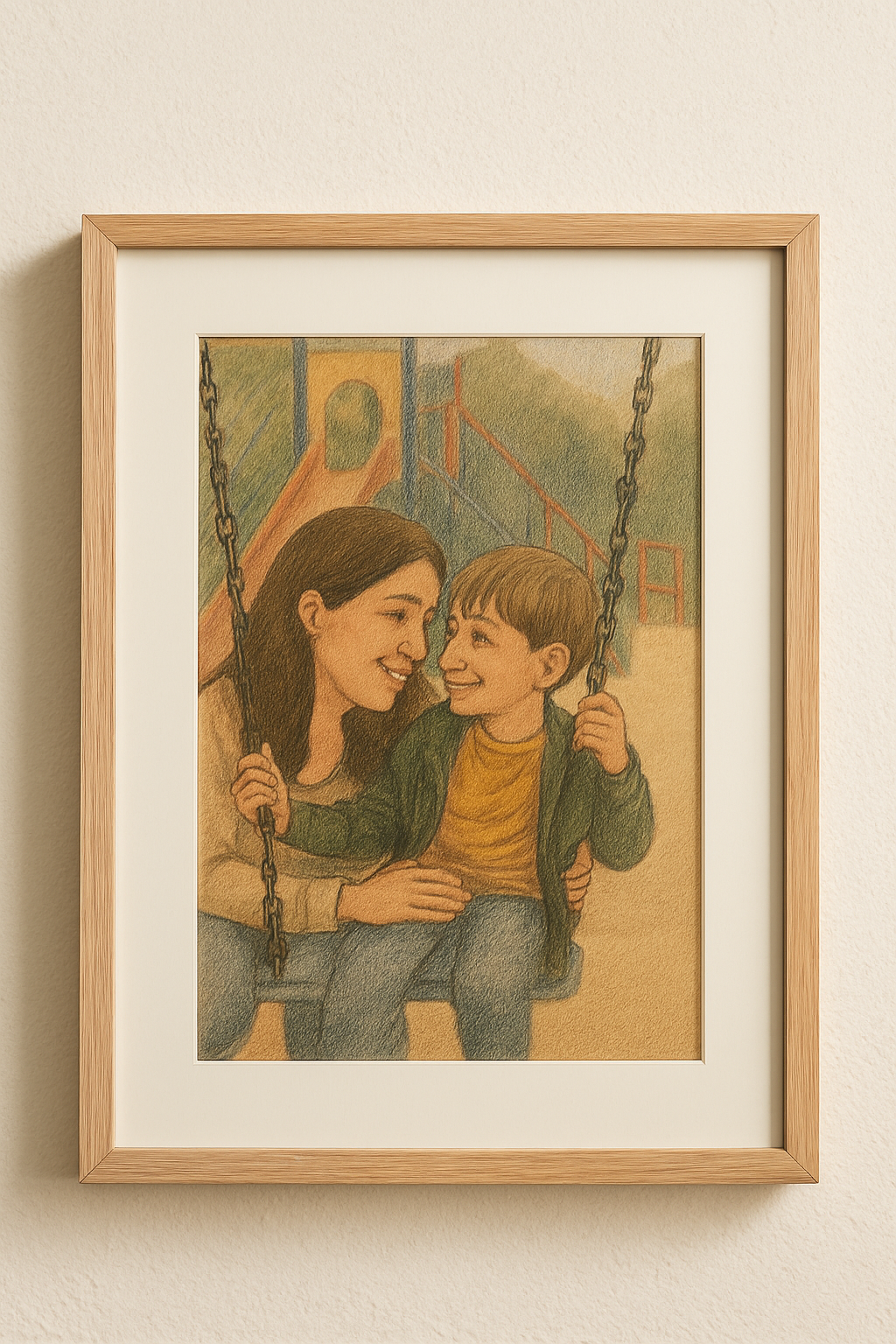 Foto in kindertekening