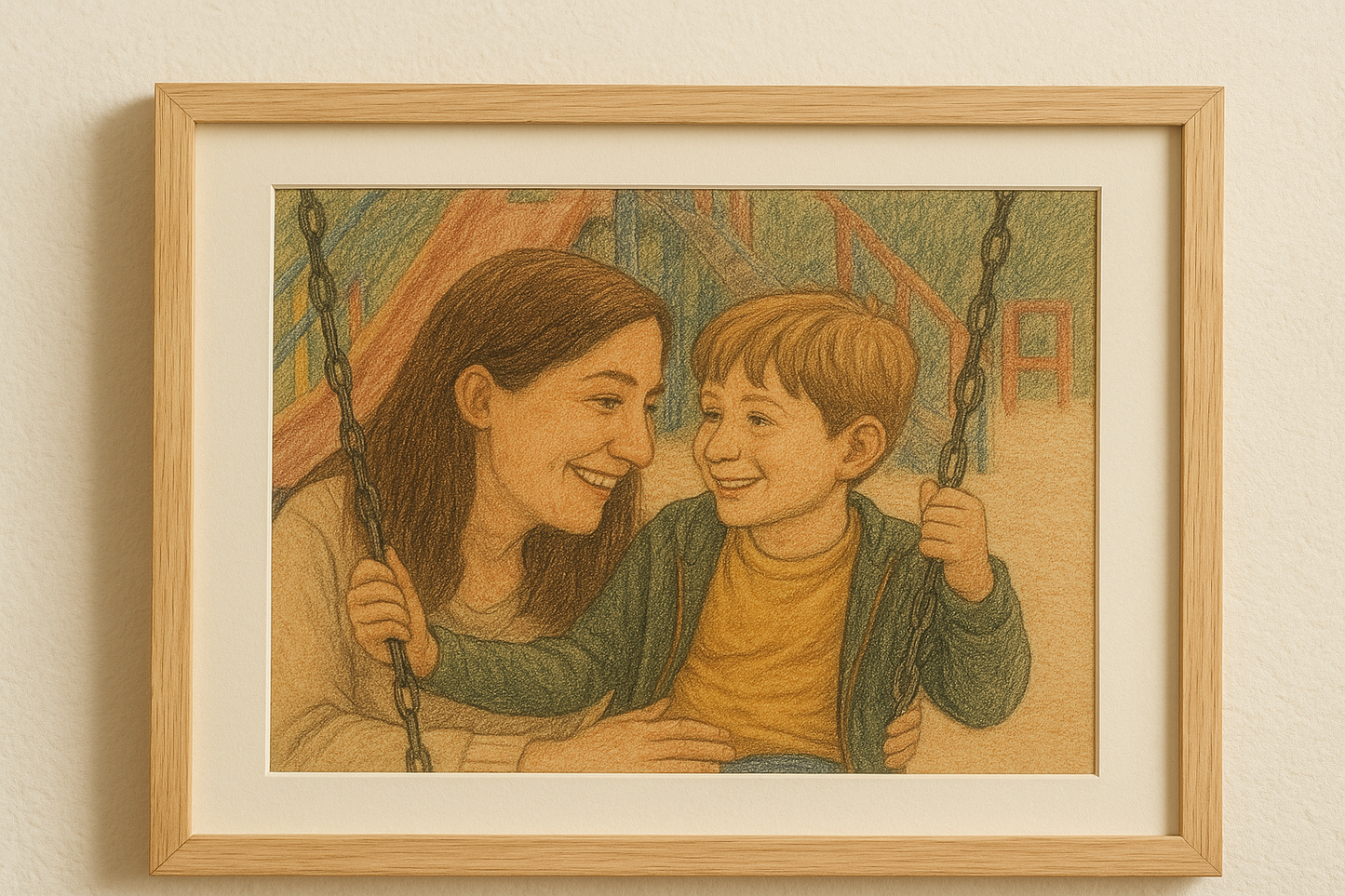 Foto in kindertekening