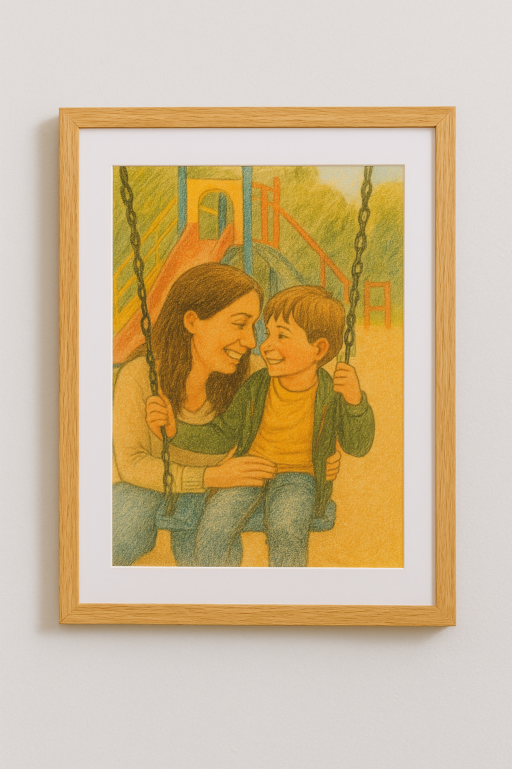 Foto in kindertekening